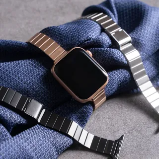 【蘋果派對 Apple Party】纖細俐落方塊金屬錶帶 Apple watch 38/40/41/42/44/45/49Ultra 錶帶