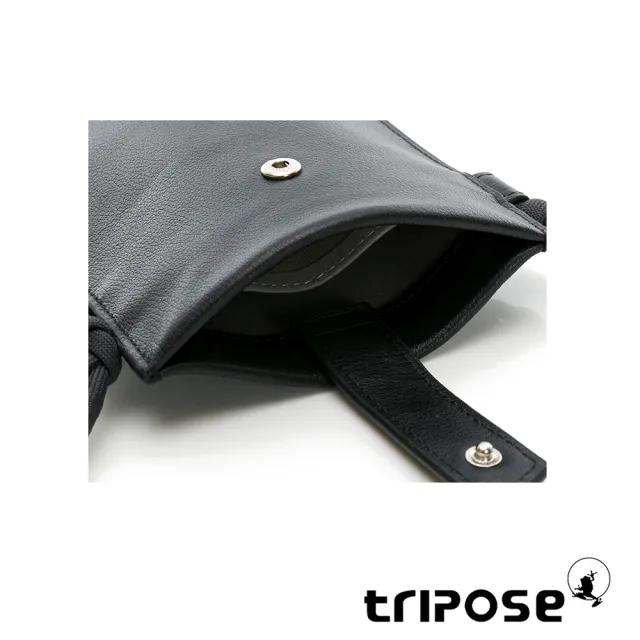 【tripose】TRANS進口牛皮手機包(黑)