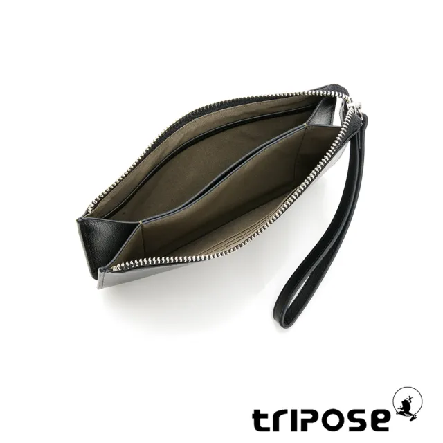 【tripose】TRANS進口牛皮手拎包(黑)