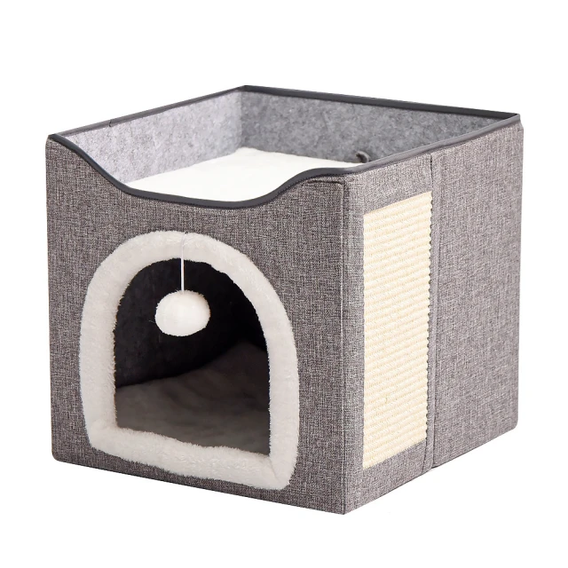 【LOHAS PET】立體兩用寵物貓窩(玩具、貓抓板、睡窩多用途)
