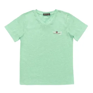 【Crocodile Junior 小鱷魚童裝】『小鱷魚童裝』印圖V領T恤(U61401-04-小碼款)