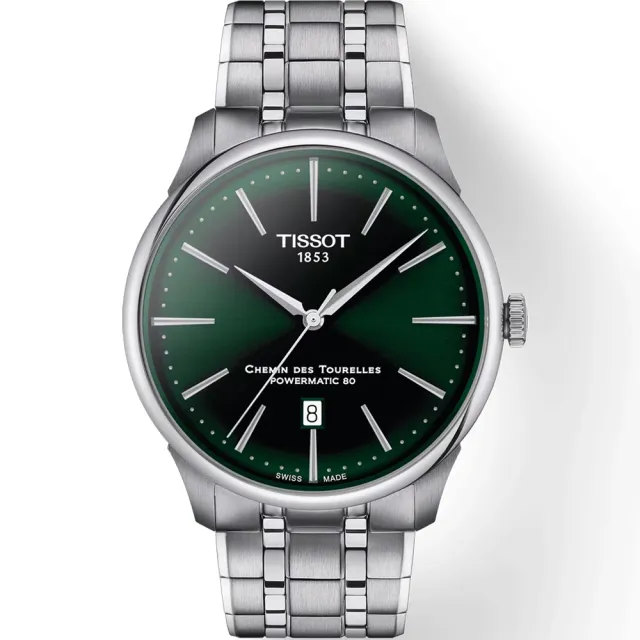 【TISSOT 天梭 官方授權】杜魯爾系列簡約紳士機械腕錶 手錶_(T1394071109100/42mm)