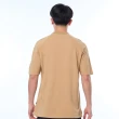 【JEEP】男裝 變化造型領型短袖POLO衫(卡其色)
