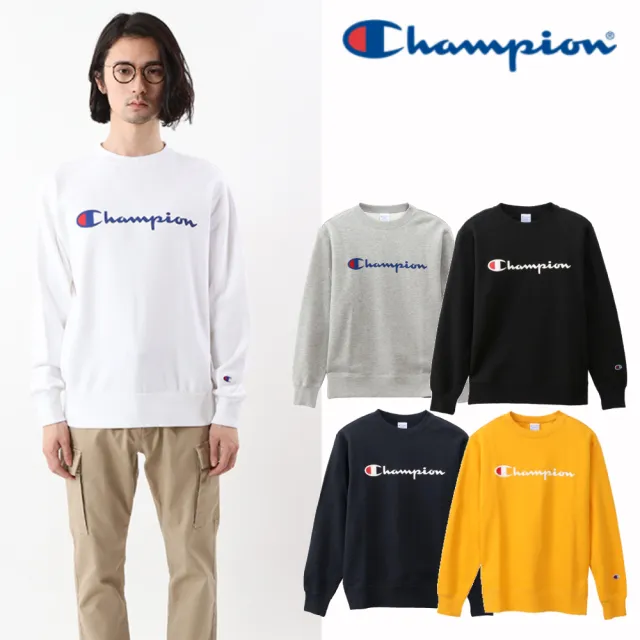 【Champion】官方直營-Basic草寫Logo長袖大學Tee-男(多色)