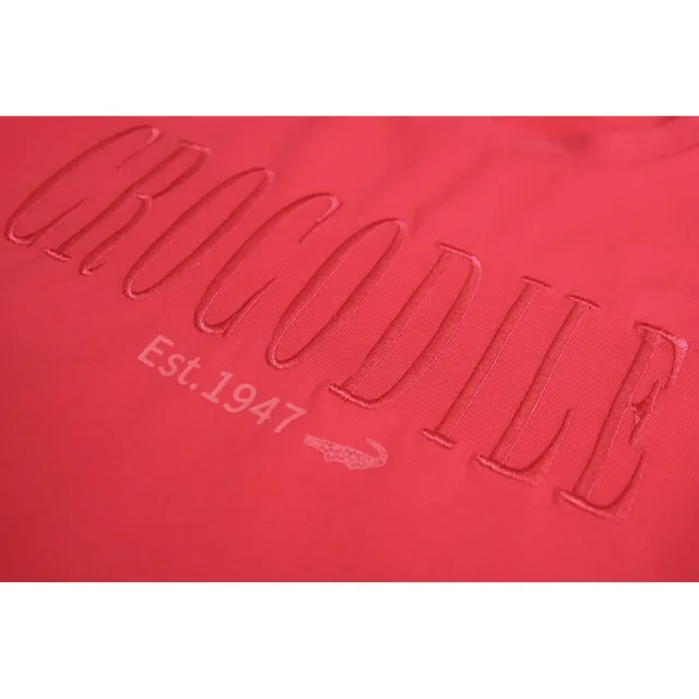 【Crocodile Junior 小鱷魚童裝】『小鱷魚童裝』刺繡文字T恤(U61455-10-小碼款)
