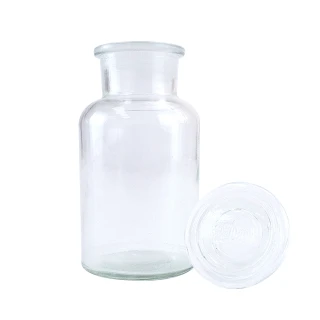 【RYAN】寬口玻璃瓶250ml/2入 大玻璃瓶 標本瓶 851-GB250(玻璃容器 化☆玻璃瓶 茶葉儲存 中藥瓶 玻璃藥罐)