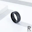 【RJ New York】手工壓紋月坑造型單色鈦鋼戒指(4色可選尺寸可選)