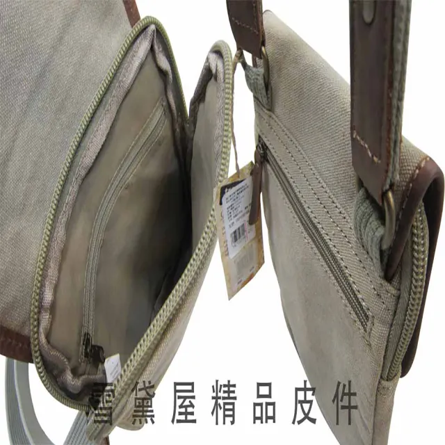 【SNOW.bagshop】雙11 肩側包扁包小容量英國專櫃純手工製帆布經典100%純棉加強防水包 帆布可肩 