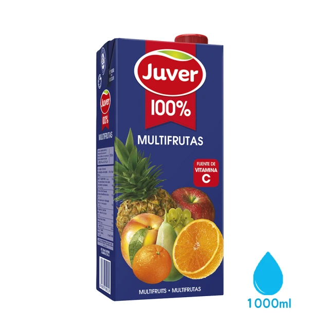 即期品【Juver】西班牙茱兒綜合水果汁1L(效期：2024/08/11)