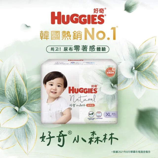 【HUGGIES 好奇】小森林 黏貼型 M-XL(紙尿褲/尿布/包)