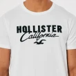 【HOLLISTER Co】HCO 海鷗 經典刺繡文字海鷗圖案短袖T恤 上衣-白色(平輸品)
