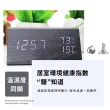 【日常聲活】USB多功能黑木電子鐘(聲控 時鐘 鬧鐘 桌鐘 木質時鐘 日曆)