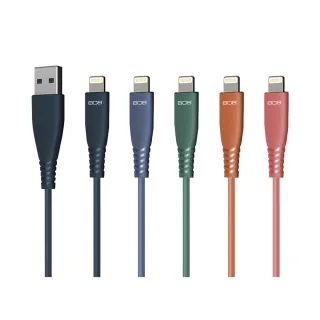 【808 Audio】FLEXI系列 Lightning to USB-A 傳輸線iPhone充電線快速充電線 傳輸線1.(5色任選)