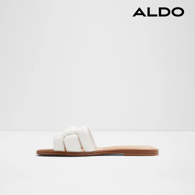 【ALDO】ELENAA-特色舒適涼拖鞋-女鞋(白色)