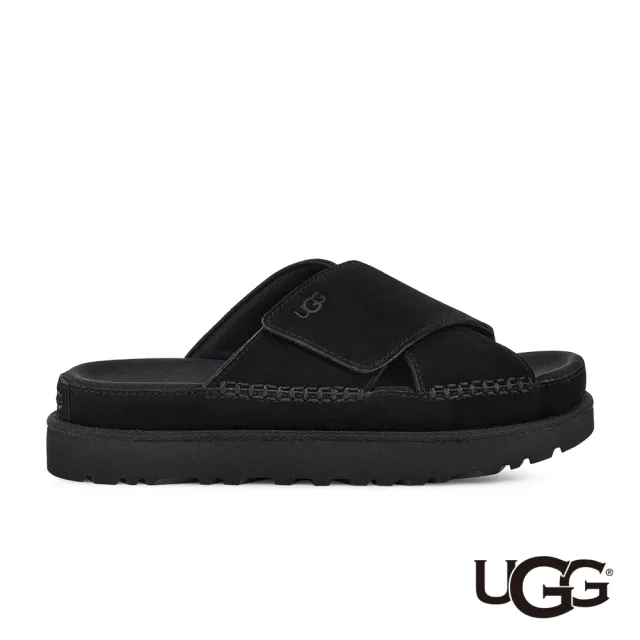 UGG】女鞋/拖鞋/厚底鞋/懶人鞋Goldenstar Cross Slide(黑色