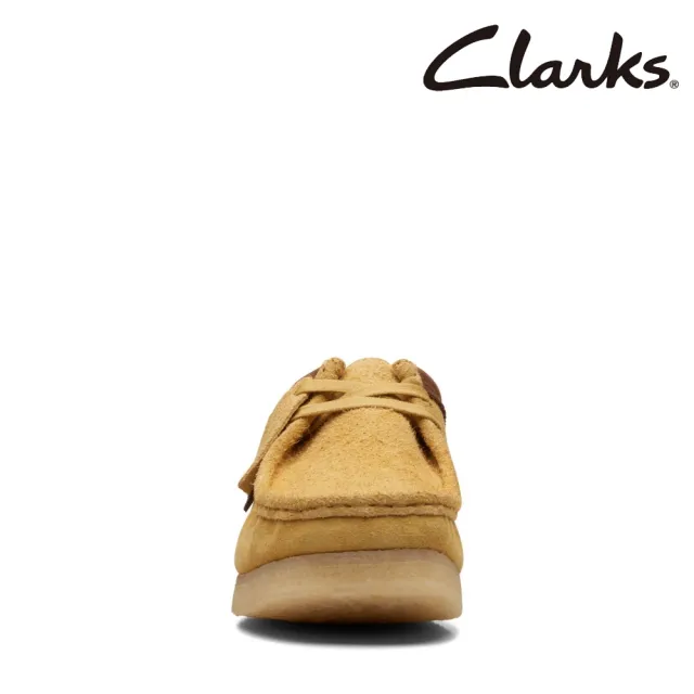 【Clarks】男款 Wallabee Originals 原創工藝雙色兩眼孔真皮休閒鞋(CLM70536R)