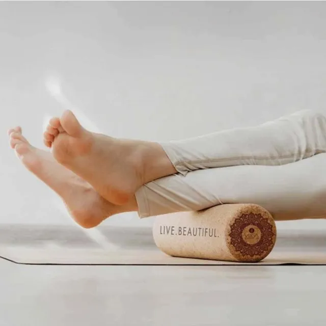 【Yoga Design Lab】Cork Roller 軟木瑜珈滾筒 - Mandala Tonal(瑜珈滾筒、運動滾筒)