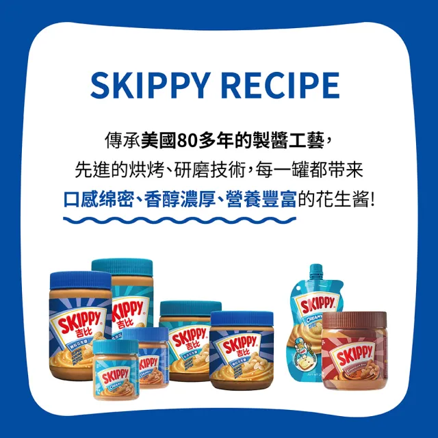 【吉比 Skippy】花生醬嘗鮮2件組(170g 2種口味任選)