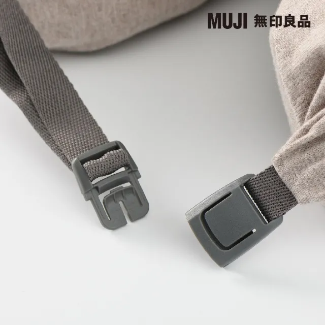 【MUJI 無印良品】微粒貼身靠枕/米