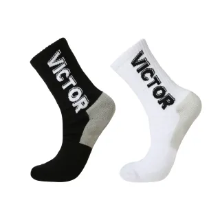 【VICTOR 勝利體育】運動中性襪 高筒、無止滑(C-5097 A/C 白/黑)