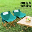 【YUNMI】超輕量戶外碳鋼折疊椅 月亮椅 露營椅 便捷折疊釣魚椅 寫生椅 野餐椅(贈收納袋)