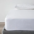 【HOLA】艾維爾埃及棉素色床包特大晨白
