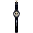 【CASIO 卡西歐】G-SHOCK WOMEN 閃耀黑金 雙顯腕錶 母親節 禮物(GMA-S120GB-1A)