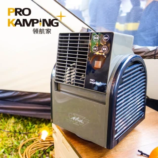 【Pro Kamping 領航家】搖擺便攜式循環扇 PK-068GB(可定時渦輪扇 可擺頭三段式露營風扇)