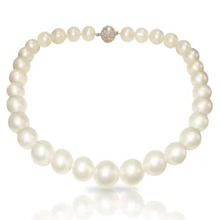 【小樂珠寶】整串無限無限大顆極大珠18mm極少見南洋深海貝珍珠項鍊(貝珠超大顆整串大顆少見)