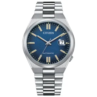 【CITIZEN 星辰】Mechanical馬卡龍海洋藍撞色機械錶-藍x銀/40mm(NJ0151-88L)