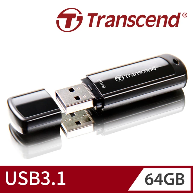 【Transcend 創見】JetFlash700 USB3.1 64GB 隨身碟-經典黑(TS64GJF700)