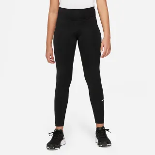 【NIKE 耐吉】長褲 童裝 大童 女童 運動褲 緊身褲 G NK DF ONE LEGGING 黑 DQ8836-010