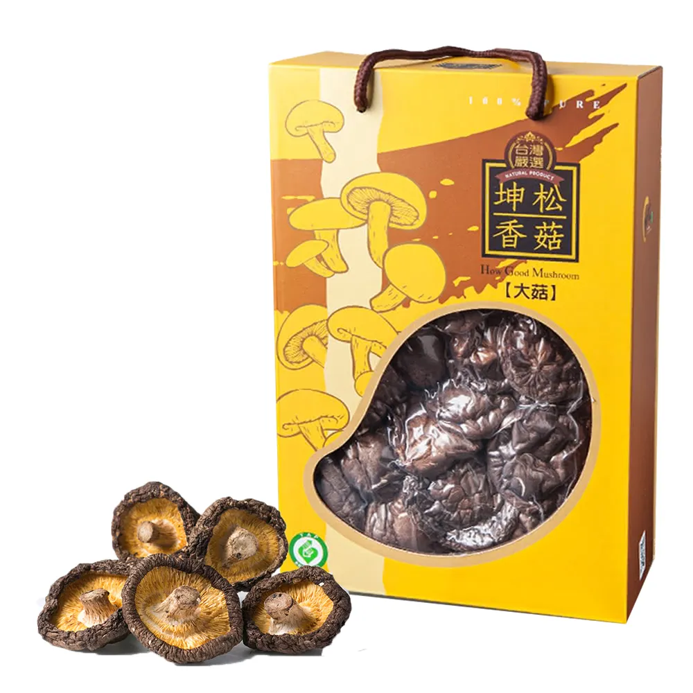 【KUN SONG 坤松香菇】台中新社香菇300g(5cm以上超大菇 首露冬菇 COSTCO momo獨家)