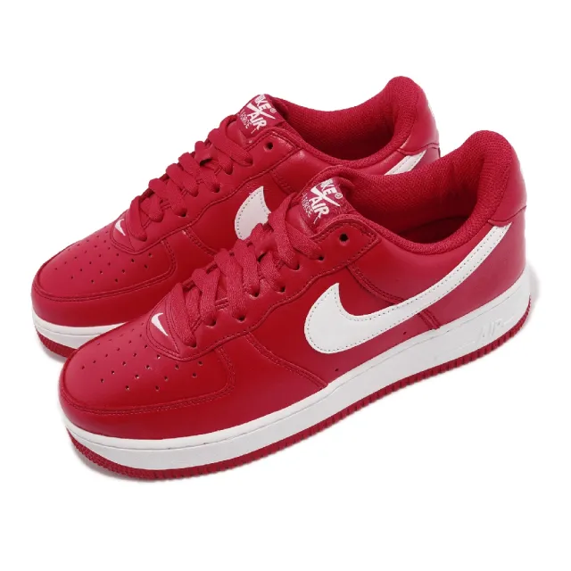 NIKE 耐吉】Air Force 1 Low 07 Retro QS 男鞋女鞋紅白AF1 休閒鞋