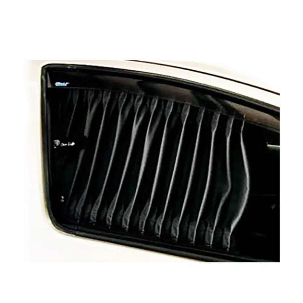 【CarLife】量車訂做汽車窗簾-休旅車-側後窗-時尚黑水晶絲布-安裝費另計(斷熱隱密遮陽抗UV紫外線)