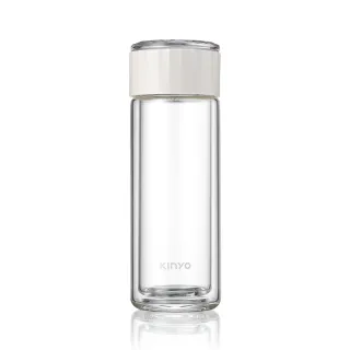 【KINYO】雙層防燙水晶玻璃杯 280ml(KIM-223)