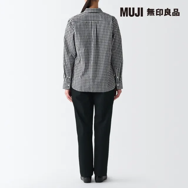 【MUJI 無印良品】女有機棉丹寧直筒褲(黑色)