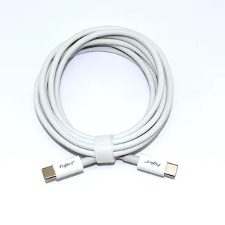 【Fujiei】Type-C to Type-C PD100W快充傳輸線(2M 白色)
