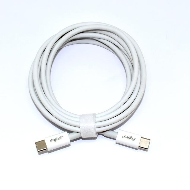 【Fujiei】Type-C to Type-C PD100W快充傳輸線(2M 白色)