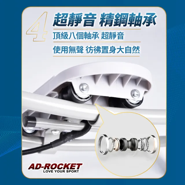 【AD-ROCKET】超靜音 多段高度可調 美腿機 智慧儀表PRO款