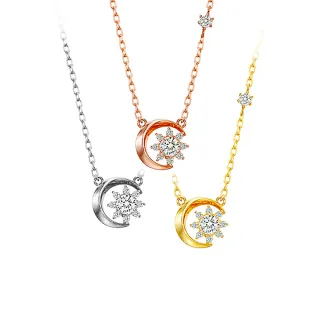 【CTJ】女王節!10分 F/VVS 18K金 月影天然鑽 鑽石項鍊(鑽石閃耀時刻 只為摯愛的妳)