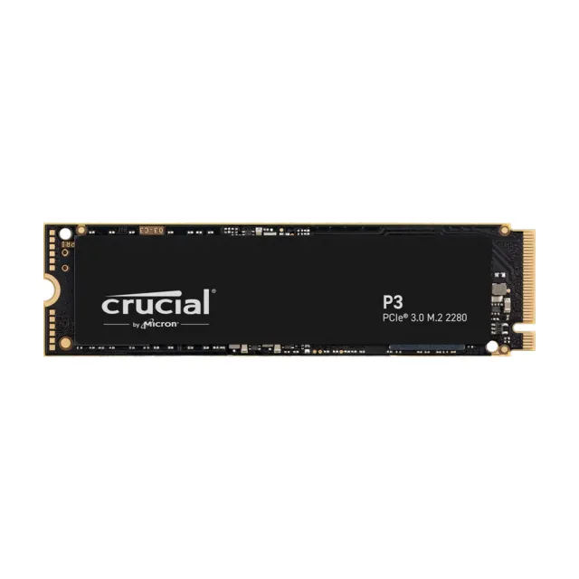 【Crucial 美光】P3 500GB M.2 2280 PCIe 3.0 SSD 固態硬碟 CT500P3SSD8(讀 3500M/寫 1900M)