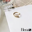【HERA 赫拉】錯邊交叉光面喇叭戒指 H112020702(飾品)
