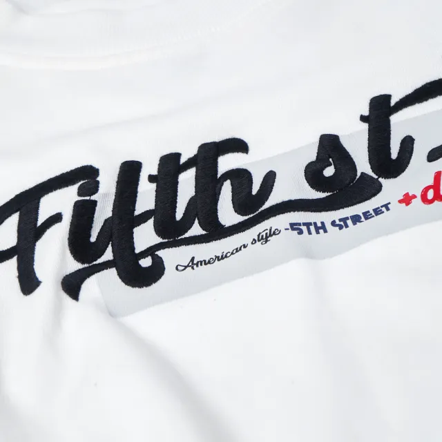 【5th STREET】女裝短版束身長袖T恤(白色)