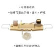 【UMBRA】竹製伸縮浴缸架(ipad書本支架 香氛蠟燭 瓶罐收納架)