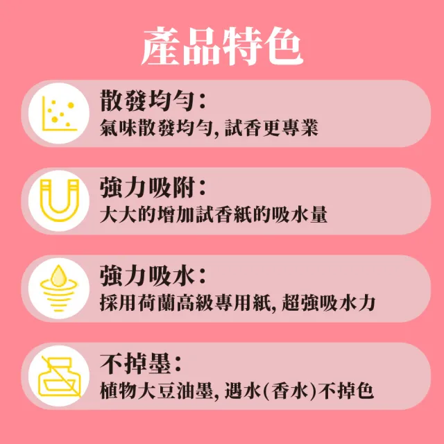 【清新一整天】專櫃香水試紙-50片(香味均勻 強力吸水 香水 香精 聞香條 擴香 試香紙)