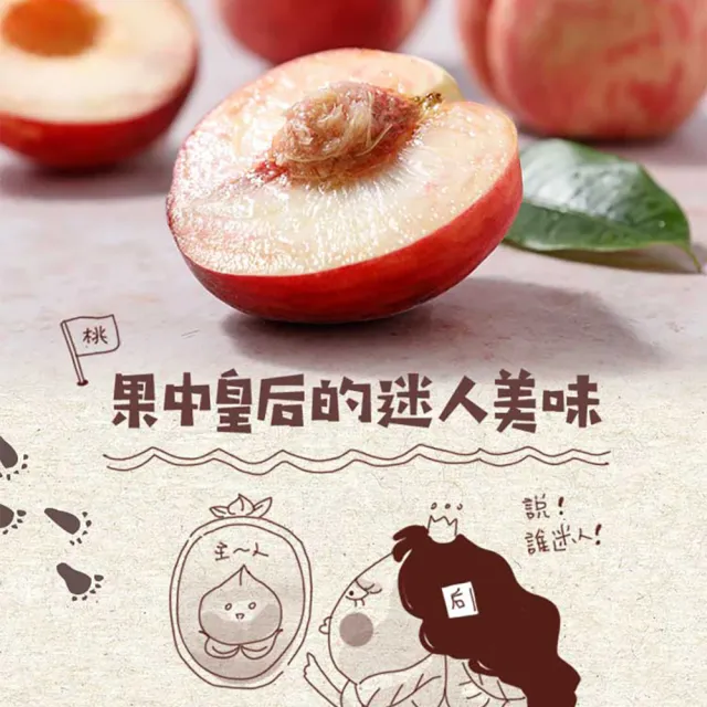 【享吃鮮果】台灣鮮採水蜜桃1箱(6入裝/1kg±10%/箱)