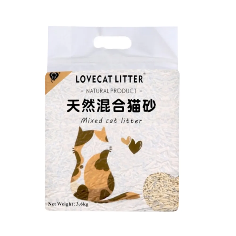 【Lovecat】混合豆腐貓砂3.6kg-5入組(豆腐砂+礦砂)