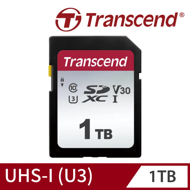 【Transcend 創見】SDC300S SDXC UHS-I U3 V30 1TB 記憶卡(TS1TSDC300S 新舊包裝隨機出貨)