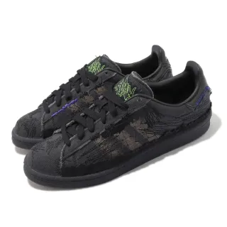 【adidas 愛迪達】休閒鞋 Campus Youth Of Paris 男鞋 黑 仿舊 牛仔布 刺繡 80S 愛迪達(GX8433)